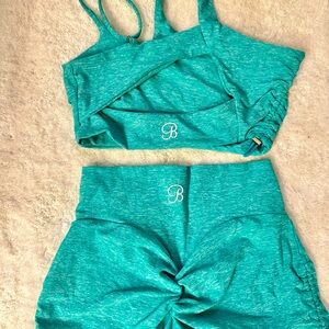 Bombshell Sportswear Henley Set with Toggle Shorts